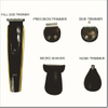 5 em 1 kit de grooming sem fio recarregável multifuncional para homens e mulheres
