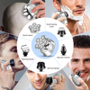 Hottest USB Recarregável 6 Blades 6D Rotary Bald Shaver