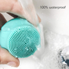 Escova de limpeza esfoliante facial recarregável do silicone de USB impermeável